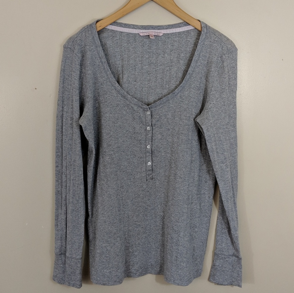 Victoria Secret Button Up Blouse Pajama Top